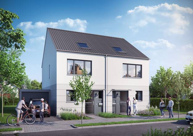 Doppelhaushälfte zum Kauf - Neubau provisionsfrei 374.500 € 4 Zimmer 110 m² 242 m² Grundstück Albertstraße Dülken Viersen 41751