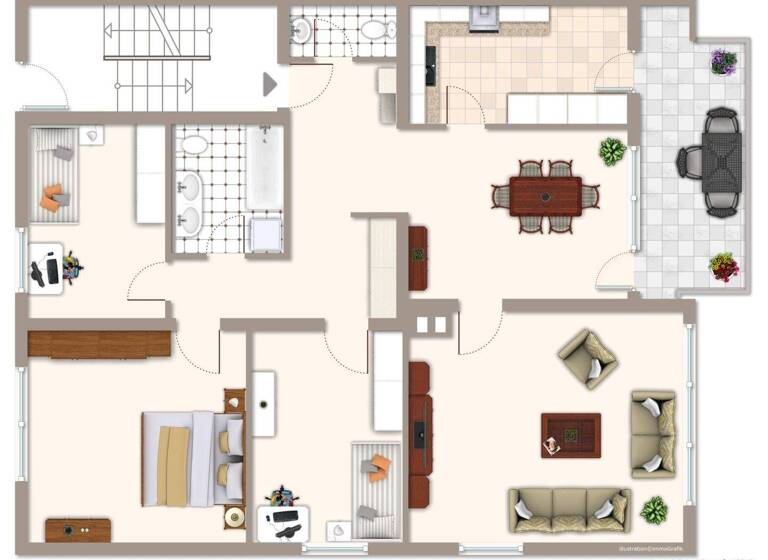 Wohnung zum Kauf 495.000 € 4,5 Zimmer 120,3 m² 1. Geschoss Vaihingen Stuttgart 70569