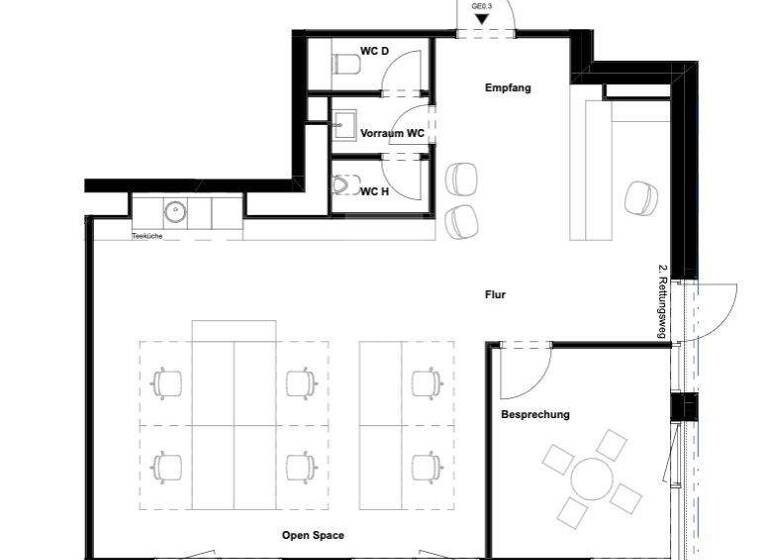 Bürofläche zur Miete - Erstbezug 25 € 90,9 m² Bürofläche Heilbronn 74076