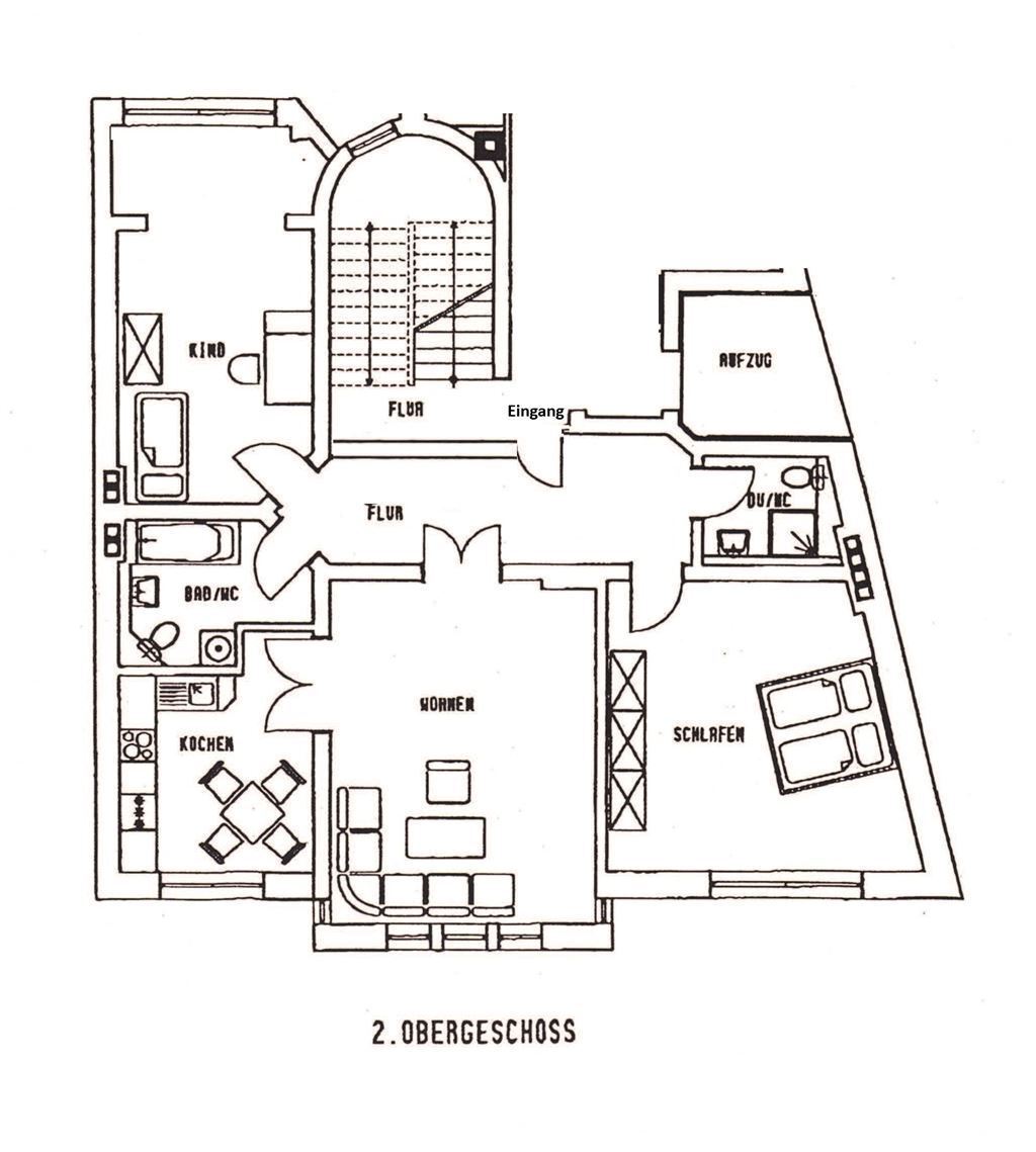 Wohnung zum Kauf als Kapitalanlage geeignet 169.000 € 3 Zimmer 103 m²<br/>Wohnfläche Löberstraße 16 Eisenach Eisenach , Thür 99817