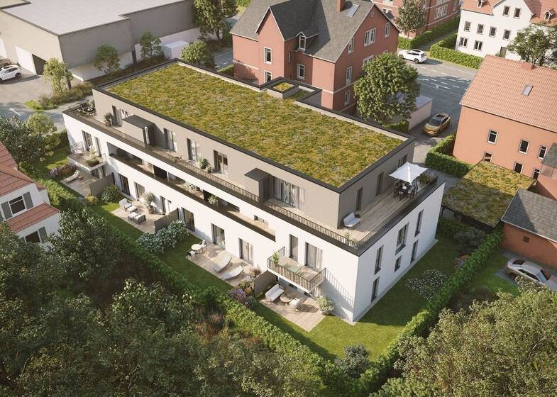 Terrassenwohnung zum Kauf - Neubau provisionsfrei 383.000 € 3 Zimmer 78 m² frei ab sofort Kanonenweg 11 Innenstadt Coburg 96450