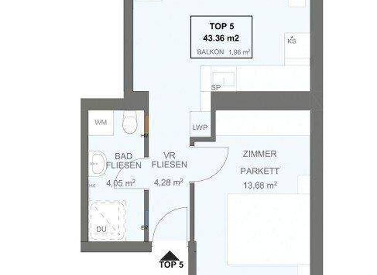 Terrassenwohnung zum Kauf - Erstbezug 294.600 € 2 Zimmer 43,4 m² 2. Geschoss Wien 1170