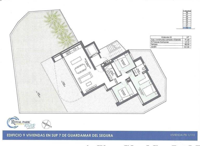 Studio zum Kauf provisionsfrei 386.000 € 4 Zimmer 94 m² Carrer Antonio Mora Pucholl 20 Guardamar del Segura 03140