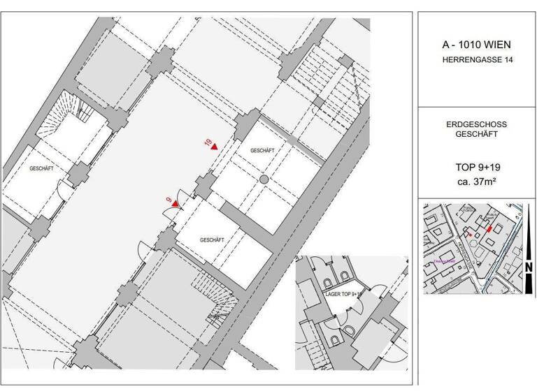Ladenfläche zur Miete 2.960 € Wien 1010