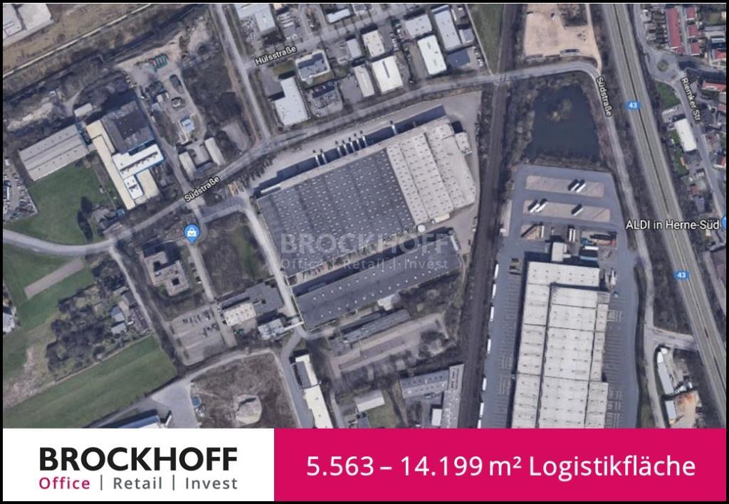 Halle/Industriefläche zur Miete 14.199 m²<br/>Lagerfläche ab 5.993 m²<br/>Teilbarkeit Holsterhausen Herne 44625