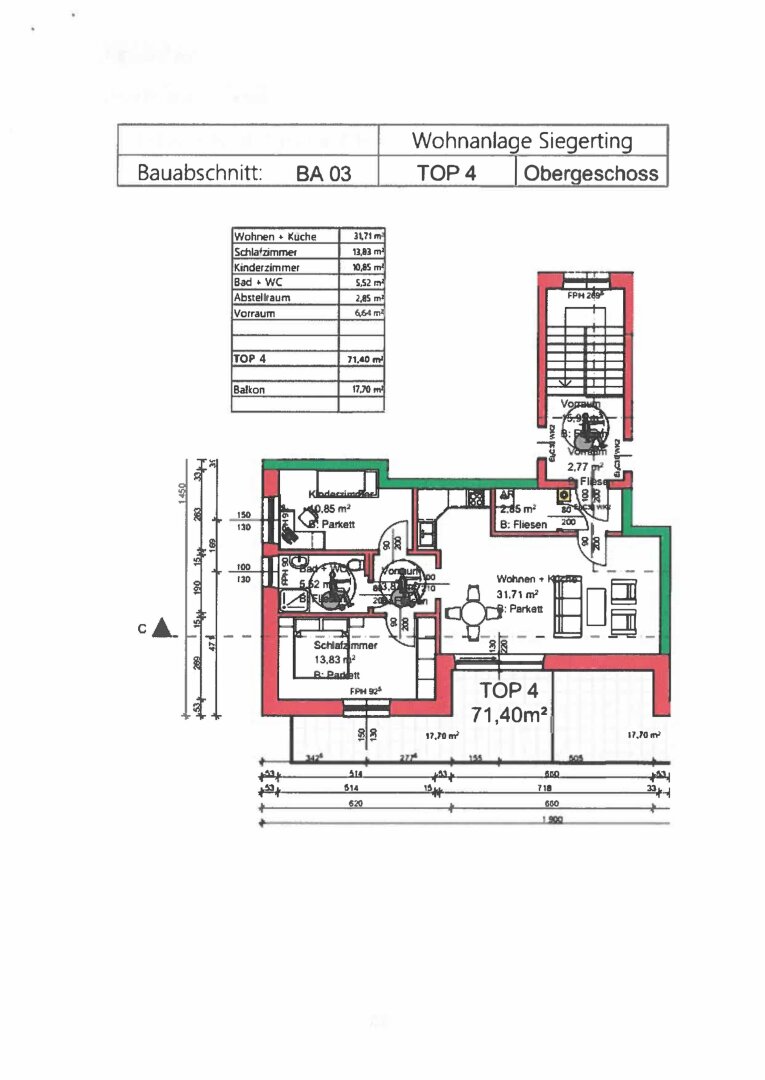 Wohnung zum Kauf 292.000 € 3 Zimmer 71,4 m²<br/>Wohnfläche 1.<br/>Geschoss 01.12.2024<br/>Verfügbarkeit Pischelsdorf am Engelbach 5233