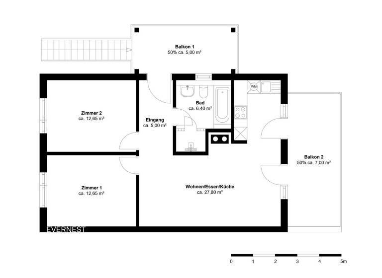 Wohnung zum Kauf 375.000 € 3 Zimmer 82 m² Kappeln 24376