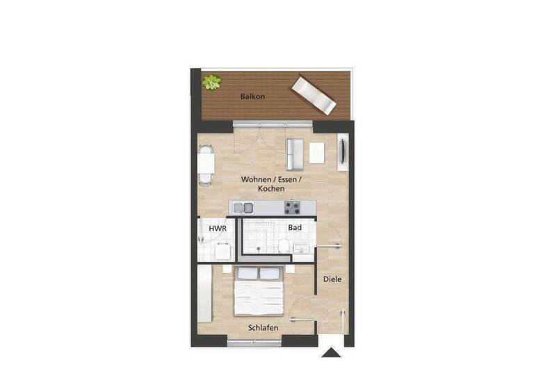 Wohnung zur Miete 750 € 2 Zimmer 50,6 m² 1. Geschoss frei ab sofort Lorenz-Krapp-Straße Bamberg 96052