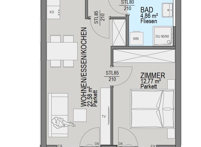 Wohnung zum Kauf - Erstbezug 356.100 € 2 Zimmer 47 m² 2. Geschoss Waltendorf Graz 8010