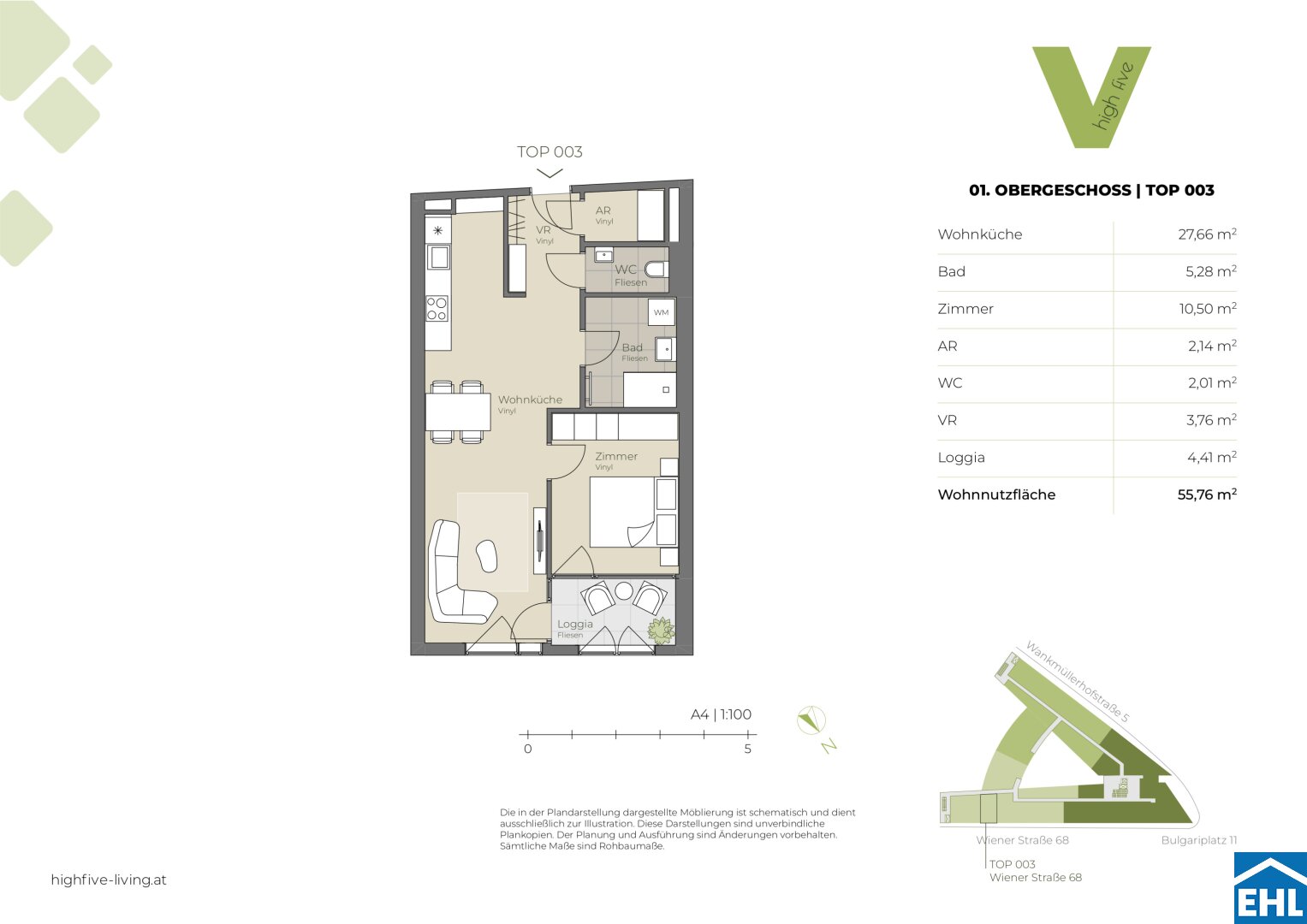 Wohnung zur Miete 539 € 2 Zimmer 51,4 m²<br/>Wohnfläche 1.<br/>Geschoss Waldegg Linz 4020