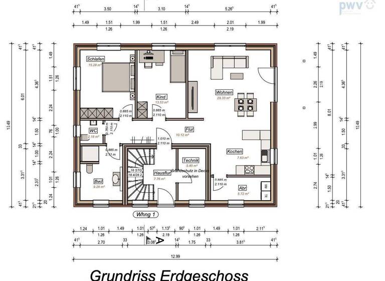 Wohnung zum Kauf 349.500 € 3 Zimmer 93 m² Extum Aurich 26605