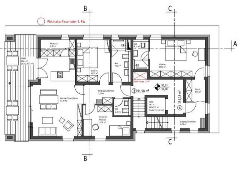 Penthouse zum Kauf - Erstbezug 1.035.000 € 4 Zimmer 131 m² 3 Geschosse Metternich Koblenz 56072