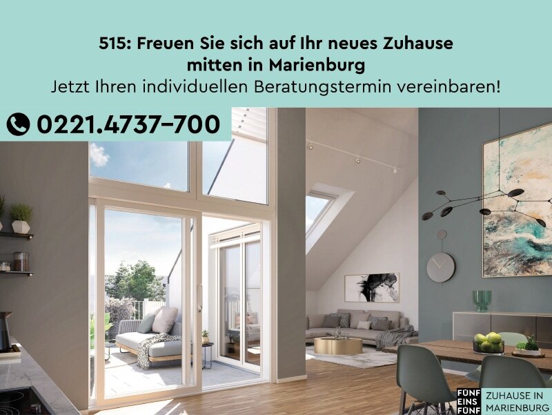 Wohnung zum Kauf provisionsfrei 1.114.900 € 4 Zimmer 123 m²<br/>Wohnfläche Marienburg Köln 50968