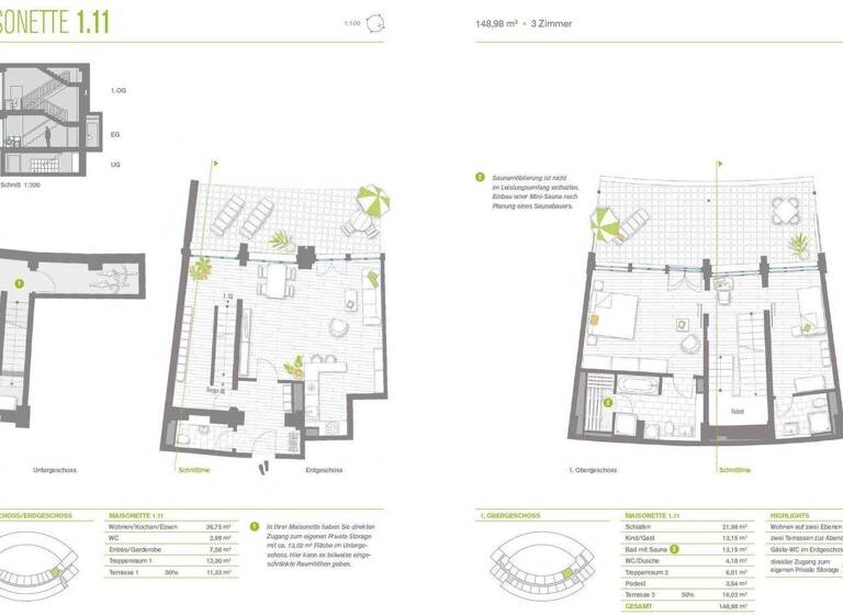Maisonette zur Miete 1.580 € 3 Zimmer 149 m² EG frei ab 01.03.2026 Elstal Wustermark 14624