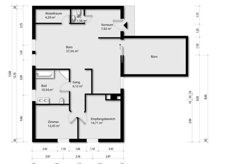 Büro zur Miete 812 € 116 m² Bürofläche Sankt Georgen am Leithagebirge Eisenstadt 7000