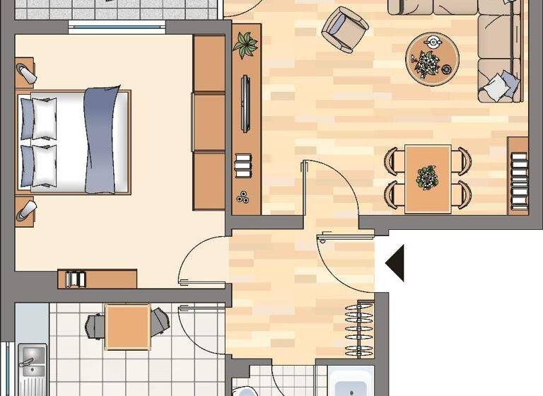 Wohnung zur Miete 461 € 2 Zimmer 56,5 m² 1. Geschoss frei ab 10.04.2026 Stemmkeweg 3 1/2 Bövinghausen Dortmund 44388