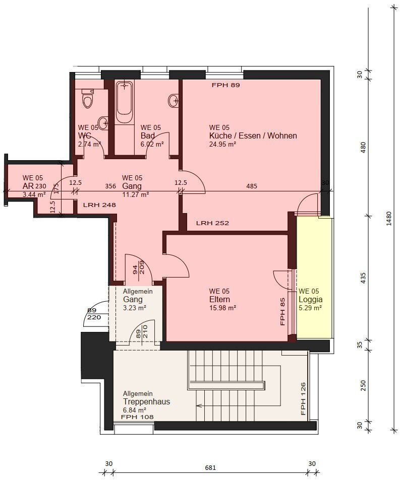 Wohnung zur Miete 740 € 2 Zimmer 64,4 m²<br/>Wohnfläche 2.<br/>Geschoss Götzis 6840