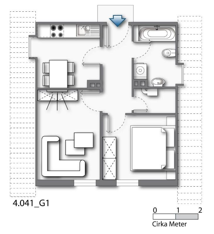 Wohnung zur Miete 250 € 2 Zimmer 36,8 m²<br/>Wohnfläche Delbrücker Straße 14 Kammerich Bielefeld 33647