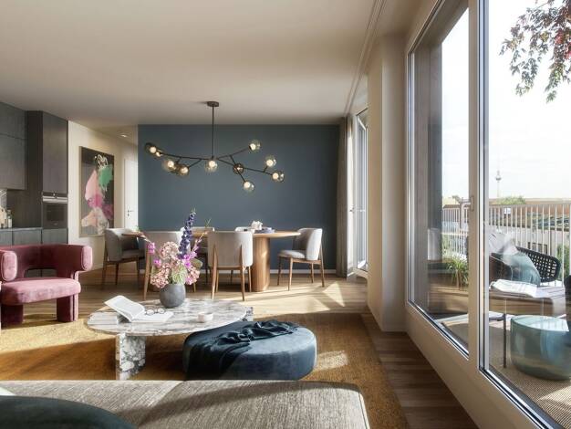 Wohnung zum Kauf - Neubau provisionsfrei 1.099.000 € 4 Zimmer 104,3 m² 6. Geschoss Thulestraße 48 Pankow Pankow 13189
