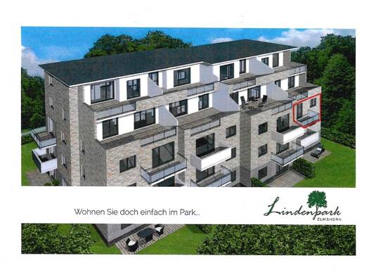 Wohnung zur Miete 750 € 2 Zimmer 53 m² Geschoss 2/4 frei ab 01.10.2026 Niedernmoorstraße 15 c Elmshorn 25335