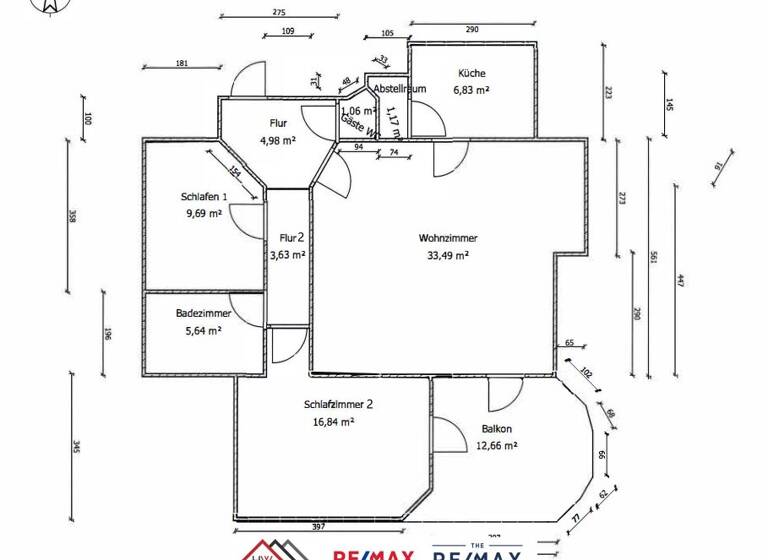Wohnung zum Kauf 385.000 € 3,5 Zimmer 90 m² Ebertstraße 16 Wiesloch 69168