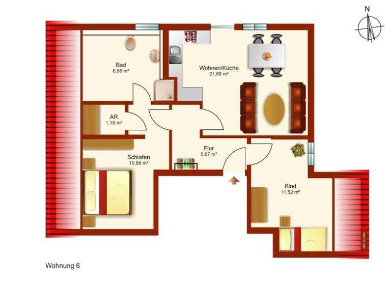 Penthouse zum Kauf als Kapitalanlage geeignet 329.000 € 3 Zimmer 61,2 m² Peißenberg 82380