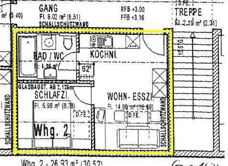 Wohnung zur Miete 340 € 1,5 Zimmer 27 m² 1. Geschoss frei ab sofort Stierberg Obertaufkirchen 84419
