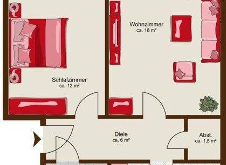 Wohnung zur Miete 595 € 2 Zimmer 52,9 m² frei ab 08.03.2026 Amundsenweg 4 Groß Buchholz Hannover 30655