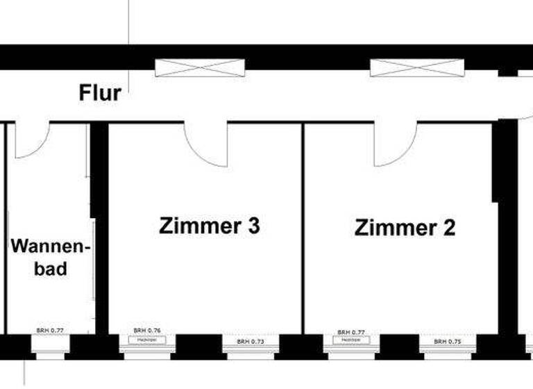 Wohnung zur Miete 1.811 € 3,5 Zimmer 152,3 m² 1. Geschoss frei ab sofort Keithstraße Schöneberg Berlin 10787