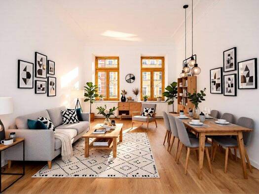 Wohnung zur Miete 889 € 2 Zimmer 65 m² 1. Geschoss Kippenbergstraße 19 Reudnitz-Thonberg Leipzig 04317