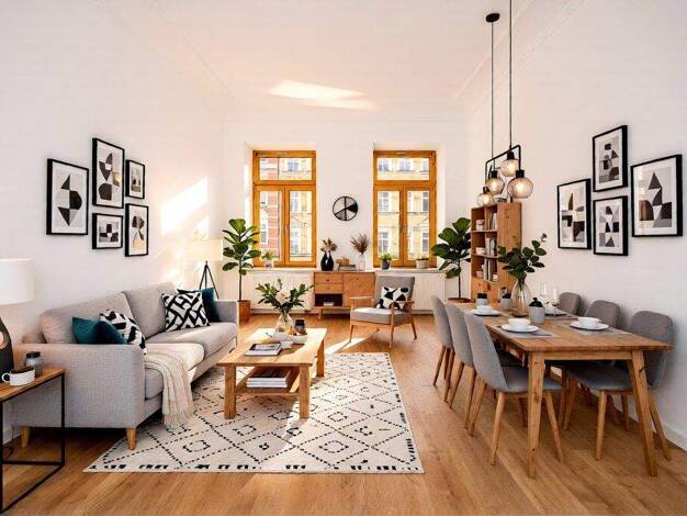 Wohnung zur Miete 889 € 2 Zimmer 65 m² 1. Geschoss Kippenbergstraße 19 Reudnitz-Thonberg Leipzig 04317