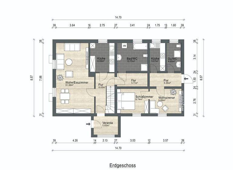Haus zur Miete 1.850 € 7 Zimmer 154 m² 870 m² Grundstück Gielsdorf Reichenow-Möglin OT Herzhorn 15345