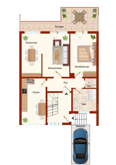 Reihenmittelhaus zum Kauf 449.000 € 6,5 Zimmer 199 m²<br/>Wohnfläche 320 m²<br/>Grundstück Ottersdorf Rastatt 76437