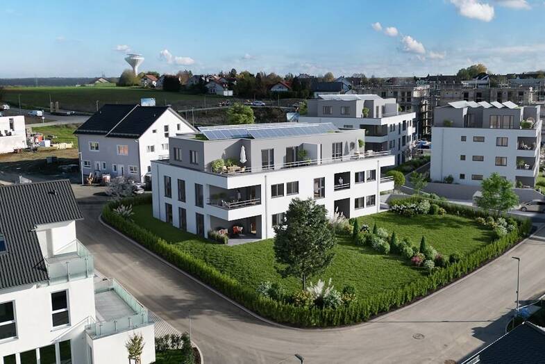 Wohnung zum Kauf - Neubau provisionsfrei 279.900 € 2 Zimmer 58,9 m² 1. Geschoss Hopfenweg Gaisbach Künzelsau 74653