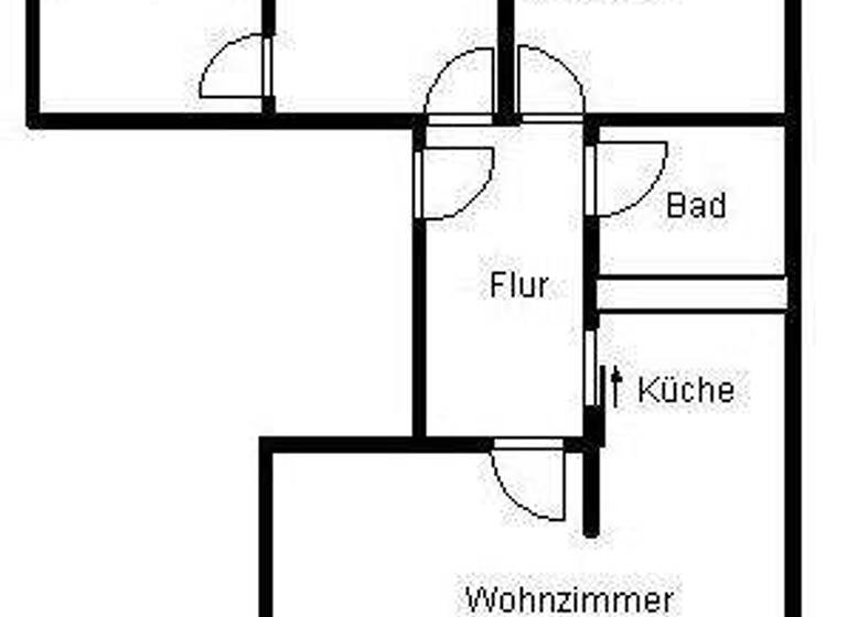 Wohnung zur Miete 370 € 4 Zimmer 66 m² 1. Geschoss Daniel-Defoe-Straße 7 Westliche Neustadt Halle (Saale) 06126