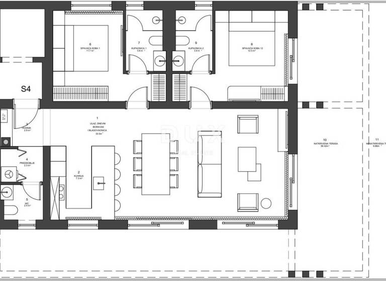 Wohnung zum Kauf 607.500 € 3 Zimmer 121 m² 1. Geschoss Nin