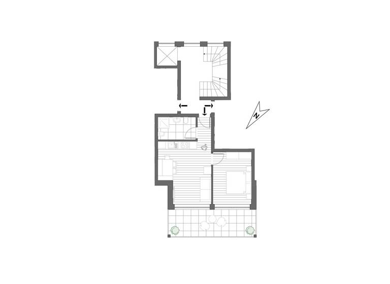 Wohnung zum Kauf 380.000 € 2 Zimmer 38,9 m² 1. Geschoss Plan 1 Moos im Passaier 39013