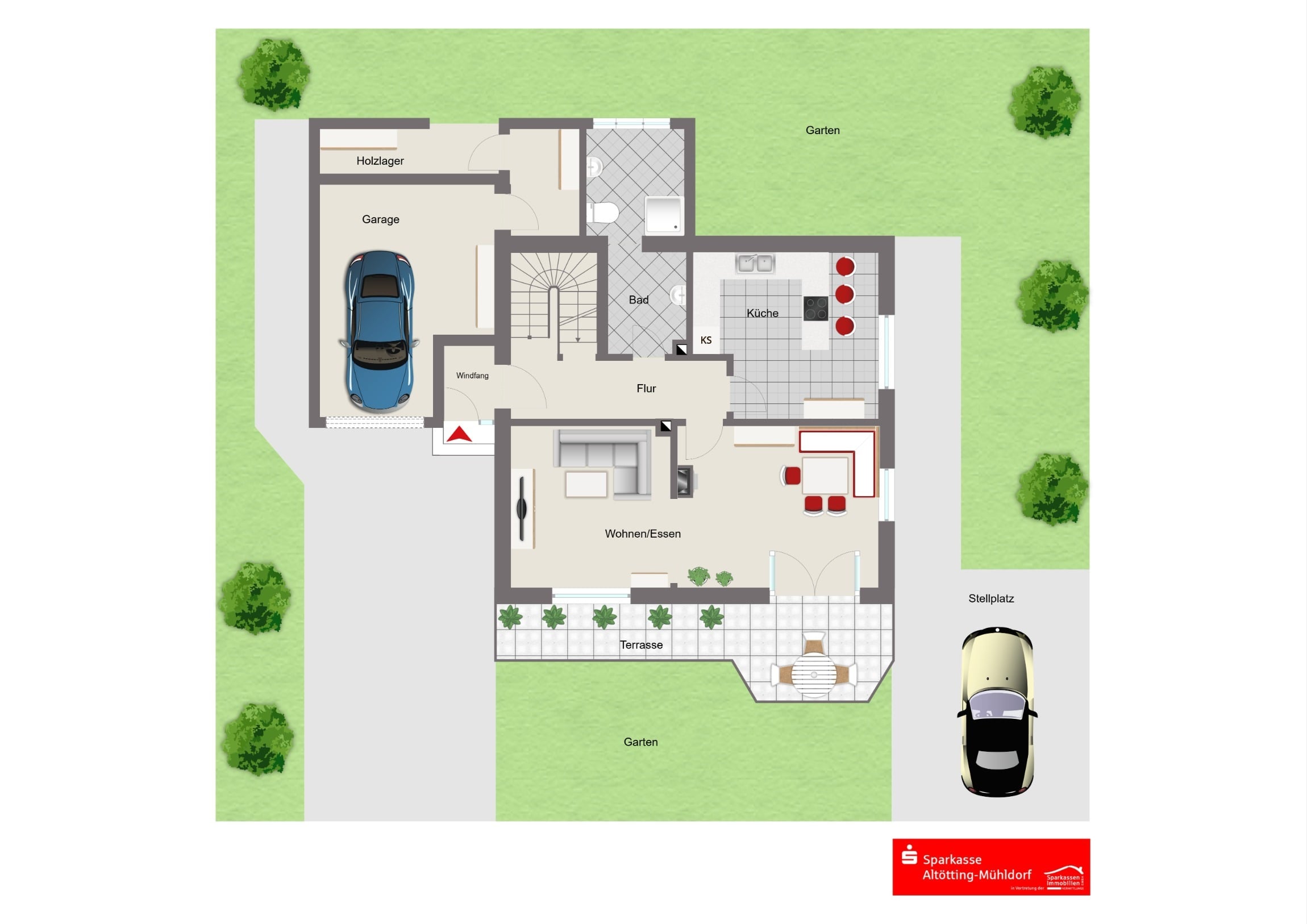 Einfamilienhaus zum Kauf 489.000 € 4 Zimmer 120 m²<br/>Wohnfläche 620 m²<br/>Grundstück Marktl Marktl 84533