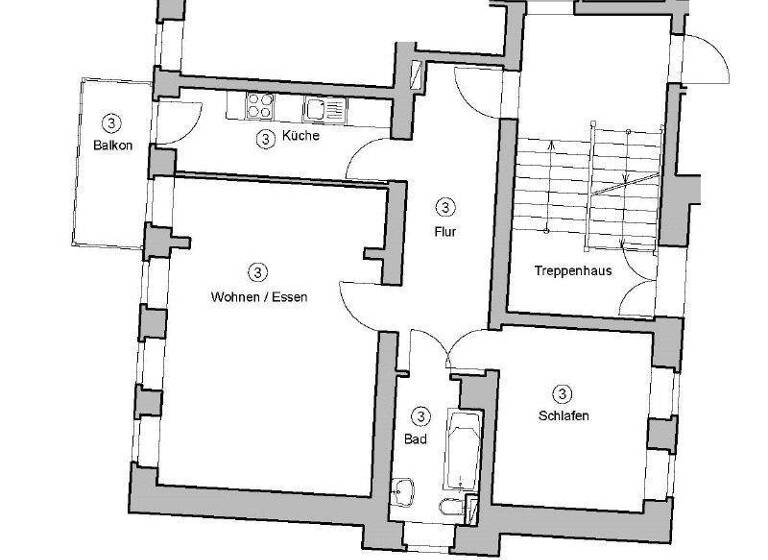Wohnung zum Kauf 225.000 € 68 m² Striesen-Ost Dresden 01277