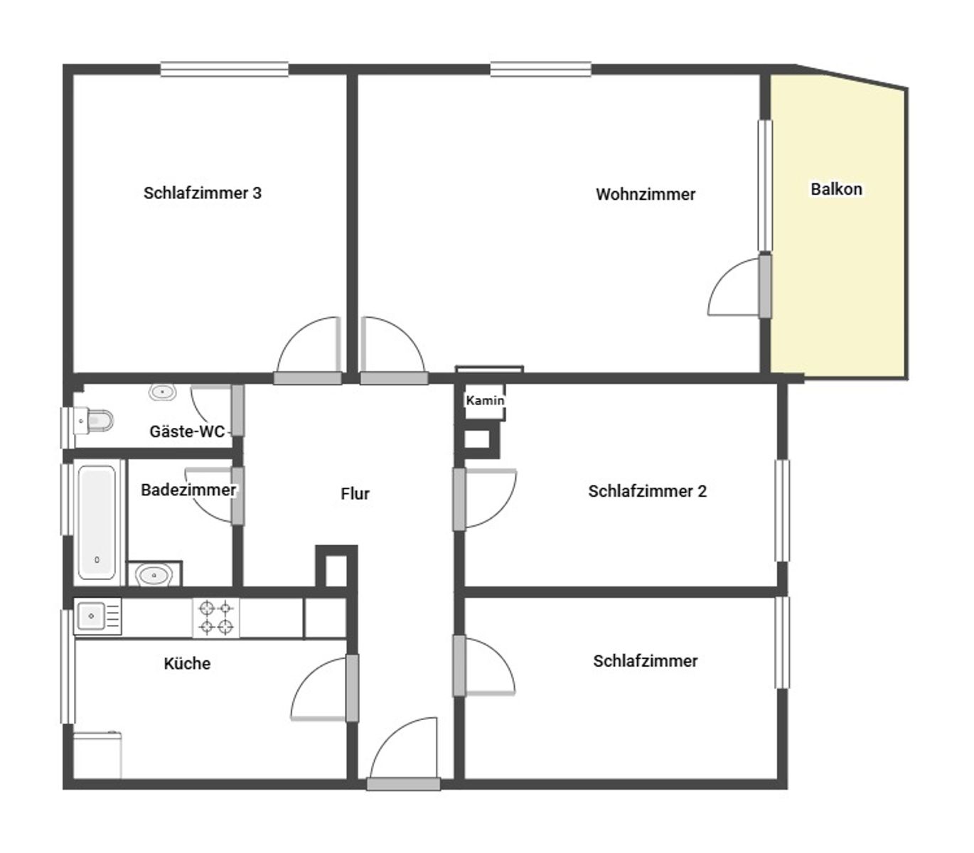 Wohnung zum Kauf 189.000 € 4 Zimmer 88,2 m²<br/>Wohnfläche 2.<br/>Geschoss Trochtelfingen Trochtelfingen 72818