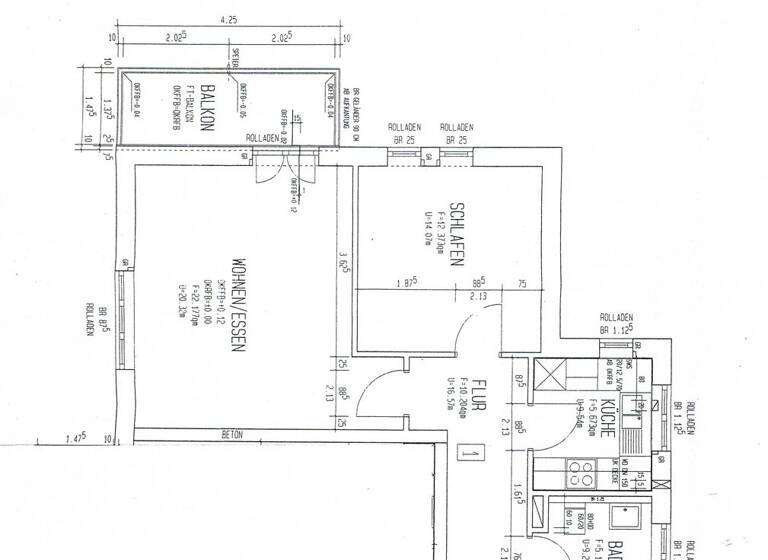 Wohnung zur Miete 620 € 2,5 Zimmer 59,5 m² Geschoss 2/4 frei ab 01.07.2026 Am Dorfbach 18 Bad Säckingen 79713