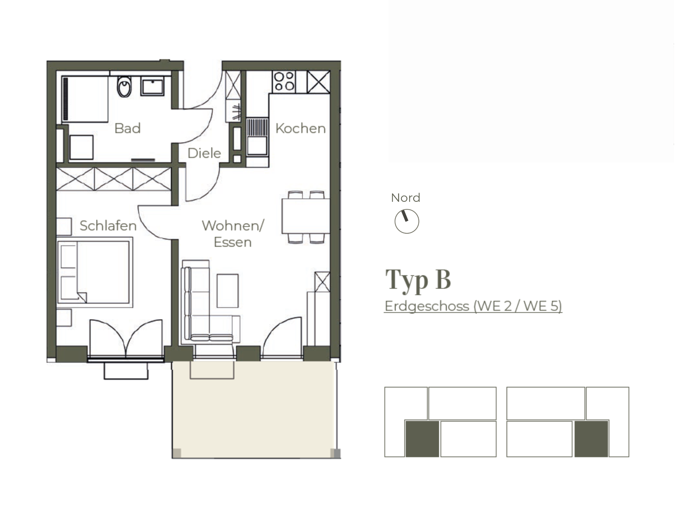 Wohnung zum Kauf provisionsfrei 354.900 € 2 Zimmer 52,1 m²<br/>Wohnfläche 1.<br/>Geschoss Adolf-Schmetzer-Straße 50 Innerer Osten Regensburg 93055