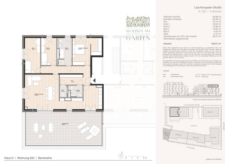 Penthouse zum Kauf - Erstbezug 949.800 € 4 Zimmer 169,6 m² Blumlage Celle 29221