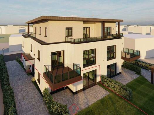 Wohnung zum Kauf - Erstbezug provisionsfrei 374.000 € 3 Zimmer 101 m² EG Horhausen (Westerwald) 56593