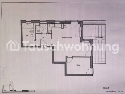 Terrassenwohnung zur Miete Tauschwohnung 808 € 2 Zimmer 67 m² 3. Geschoss Neugraben-Fischbek Hamburg 21149