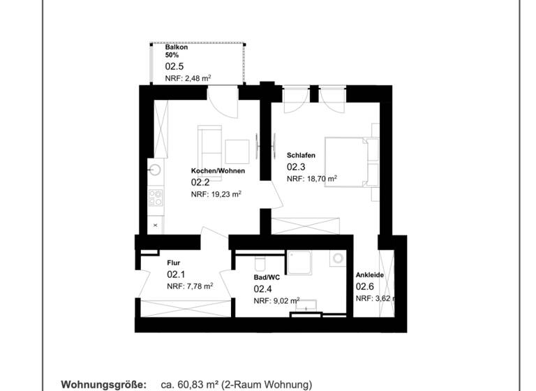Wohnung zur Miete 600 € 2 Zimmer 60 m²<br/>Wohnfläche ab sofort<br/>Verfügbarkeit Beyernaumburgerstraße 1a Sangerhausen Sangerhausen 06526