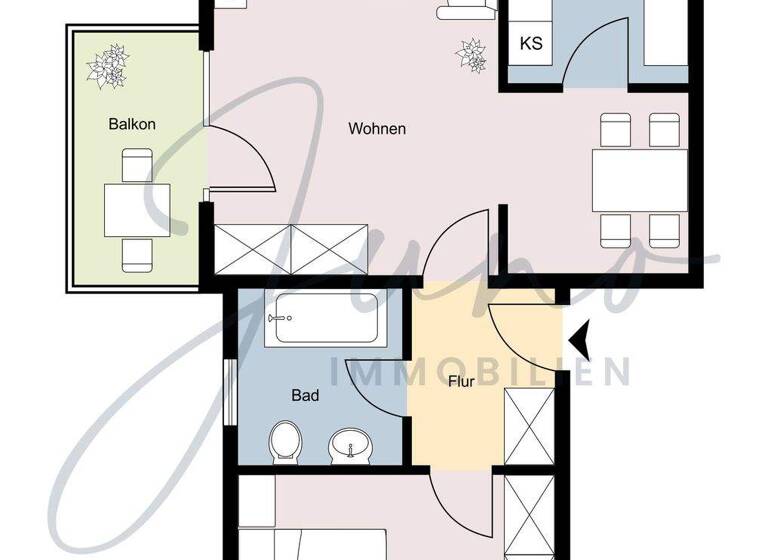 Wohnung zum Kauf provisionsfrei 166.950 € 2 Zimmer 70,2 m² 1. Geschoss Klein-Krotzenburg Hainburg 63512