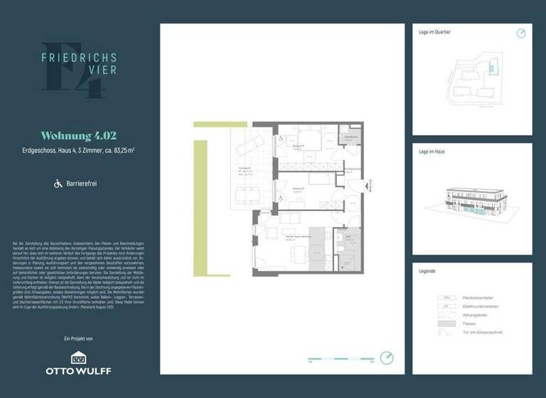 Wohnung zum Kauf - Erstbezug provisionsfrei 759.000 € 3 Zimmer 83,3 m² EG Wellingsbüttel Hamburg 22391