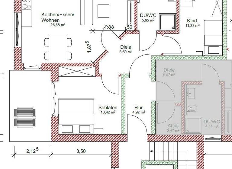 Wohnung zum Kauf - Erstbezug provisionsfrei als Kapitalanlage geeignet 277.700 € 3 Zimmer 66,9 m² St.-Ulrich-Strasse 21 Arnach Bad Wurzach 88410