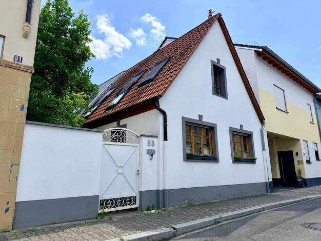 Einfamilienhaus zum Kauf provisionsfrei 4 Zimmer 165 m² 284 m² Grundstück Maxstraße 53 Neckarau Mannheim 68199